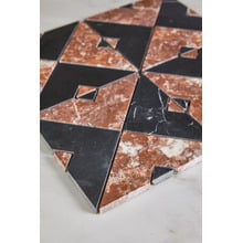 Samira Tuscan Red & Black Marble Mosaic Tile